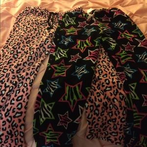 Plush pajama pants